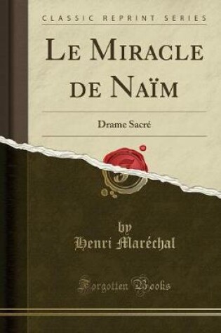 Cover of Le Miracle de Naïm