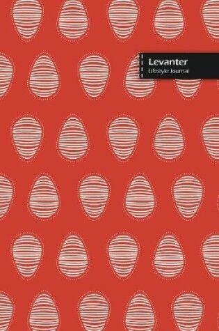 Cover of Levanter Lifestyle Journal, Blank Write-in Notebook, Dotted Lines, Wide Ruled, Size (A5) 6 x 9 In (Orange)