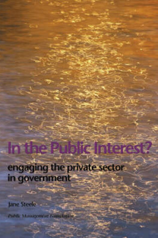 Cover of In the Public Interest?