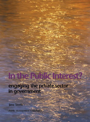 Book cover for In the Public Interest?