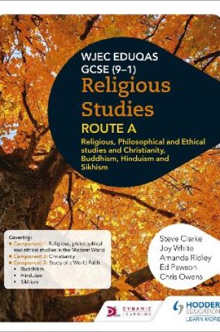 Cover of Eduqas GCSE (9-1) Religious Studies Route A: Religious, Philosophical and Ethical studies and Christianity, Buddhism, Hinduism and Sikhism