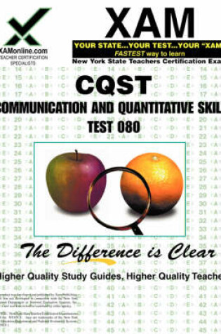 Cover of NYSTCE Cqst Communication and Quantitative Skills Test 080