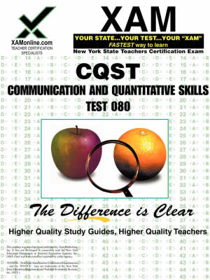 Book cover for NYSTCE Cqst Communication and Quantitative Skills Test 080