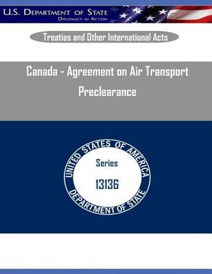 Book cover for Canada - Agreement on Air Transport Preclearance