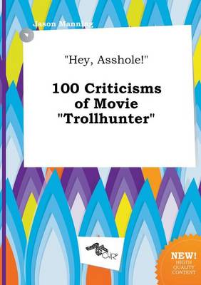 Book cover for Hey, Asshole! 100 Criticisms of Movie Trollhunter