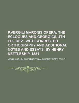 Book cover for P.Vergili Maronis Opera