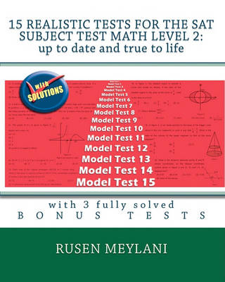Book cover for 15 Realistic Tests for the SAT Subject Test Math Level 2