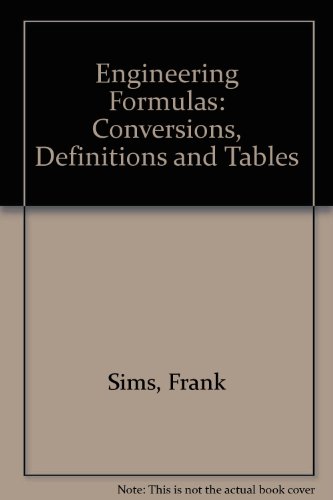 Book cover for Engineering Formulas