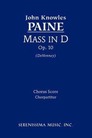 Cover of Mass in D, Op. 10 - Chorus Score