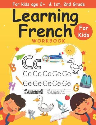 Book cover for Learning French Workbook For kids