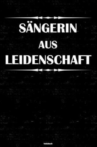 Cover of Sangerin aus Leidenschaft Notizbuch