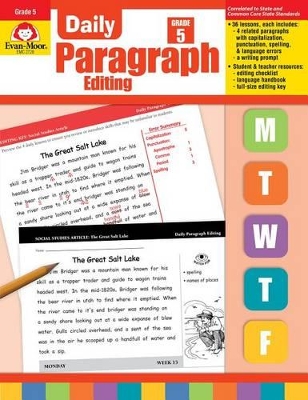 Cover of Daily Paragraph Editing Grade 5