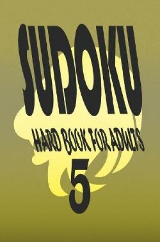 Cover of sudoku hard book for adults 5