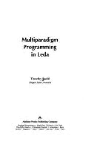 Cover of Multiparadigm Programming in Leda