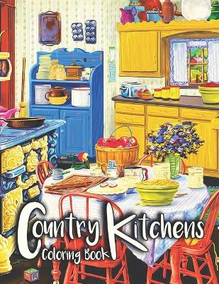 Book cover for Country Kitchens Coloring Book