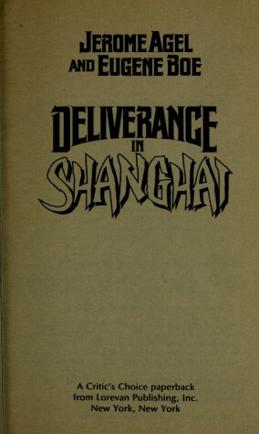 Book cover for Deliverance in Shanghai
