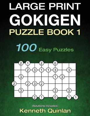 Book cover for Large Print Gokigen Puzzle Book 1