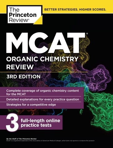 Book cover for MCAT Organic Chemistry Review, 3rd Edition