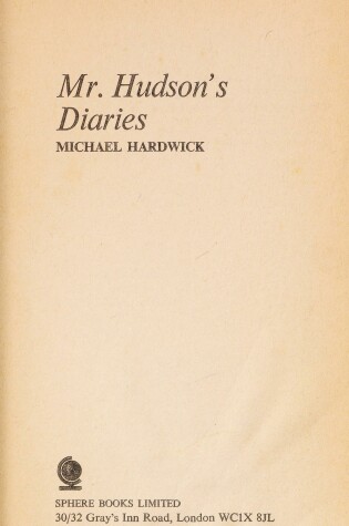 Cover of Mr. Hudson's Diary