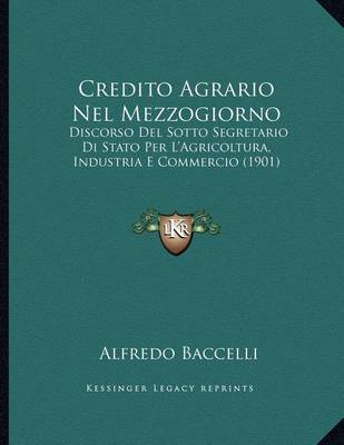 Book cover for Credito Agrario Nel Mezzogiorno