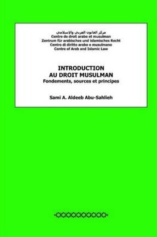 Cover of Introduction Au Droit Musulman