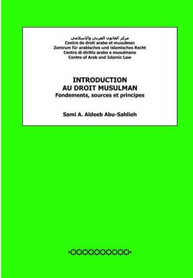 Book cover for Introduction Au Droit Musulman