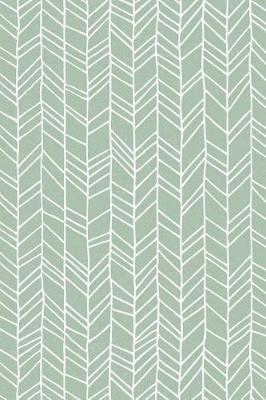 Book cover for Hand Drawn Chevrons - Sage Green - Lined Notebook with Margins - 6X9