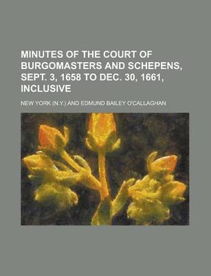 Book cover for Minutes of the Court of Burgomasters and Schepens, Sept. 3, 1658 to Dec. 30, 1661, Inclusive