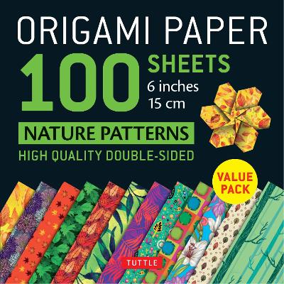 Book cover for Origami Paper 100 sheets Nature Patterns 6 inch (15 cm)