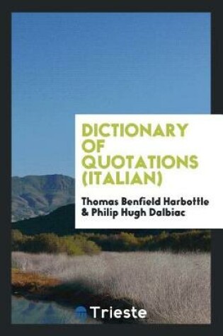 Cover of Dictionary of Quotations (Italian)