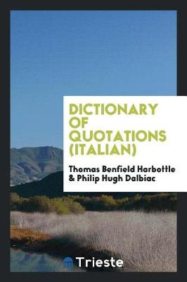 Book cover for Dictionary of Quotations (Italian)