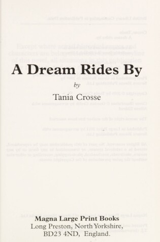 Cover of A Dream Rides By