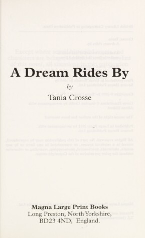 Book cover for A Dream Rides By
