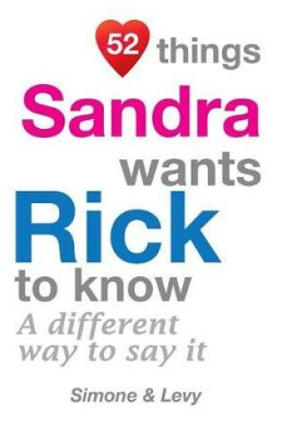 Cover of 52 Things Sandra Wants Rick To Know