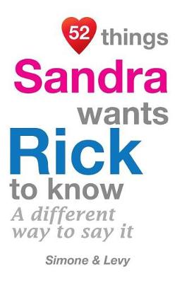 Book cover for 52 Things Sandra Wants Rick To Know