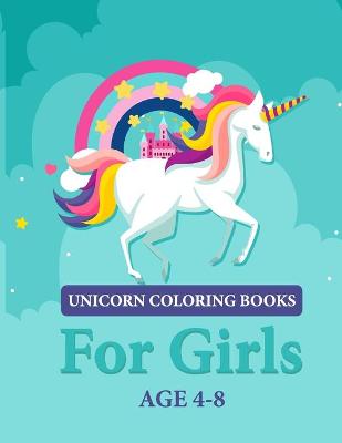 Book cover for Unicorn Coloring Book