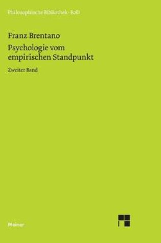 Cover of Psychologie vom empirischen Standpunkt