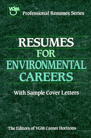 Cover of Resumes for Environmental Careers