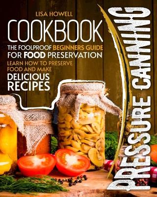 Book cover for pressure canning cookbook