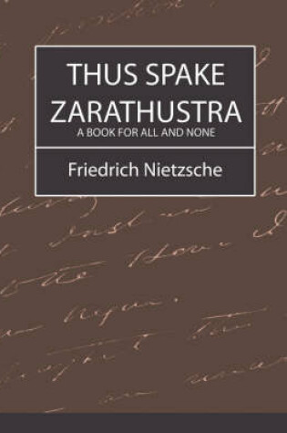 Cover of Thus Spake Zarathustra