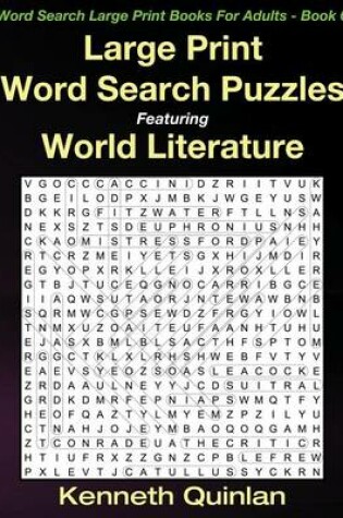 Cover of Large Print Word Search Puzzles Featuring World Literature