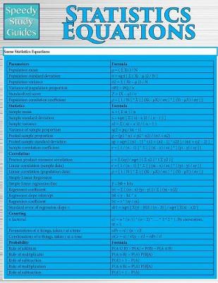 Book cover for Statistics Equations (Speedy Study Guides