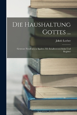 Book cover for Die Haushaltung Gottes ...