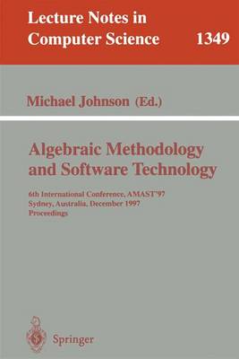 Book cover for Algebraic Methodology and Software Technology