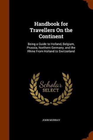 Cover of Handbook for Travellers on the Continent