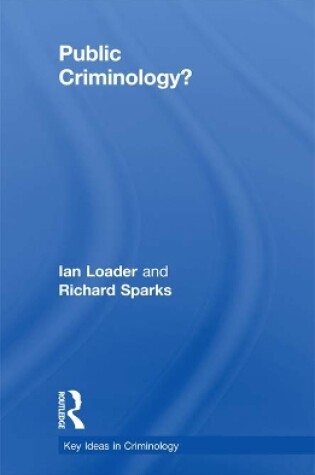 Cover of Public Criminology?