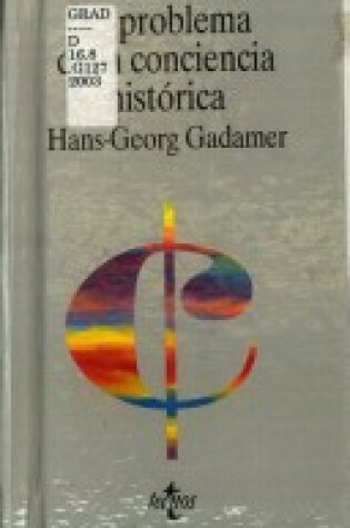 Cover of Problema de La Conciencia Historica