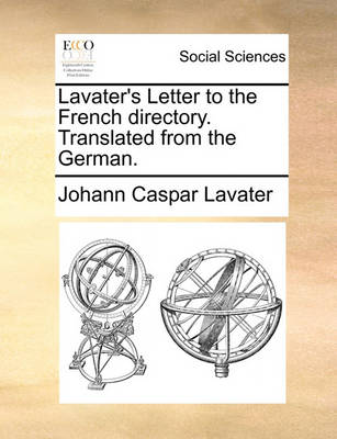 Book cover for Lavater's Letter to the French Directory. Translated from the German.