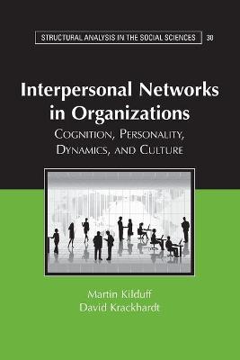 Book cover for Interpersonal Networks in Organizations