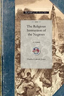 Book cover for Religious Instruction of the Negroes